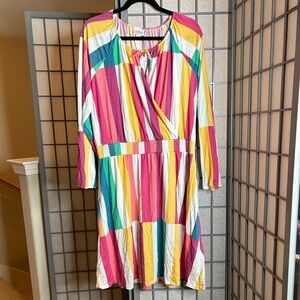 NWT LuLaRoe Jody Colorful Striped Women's Dress